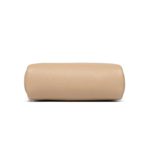 Makeup Bag for Purse Travel Cosmetic Bag (PU Sandy) - color: Sandy