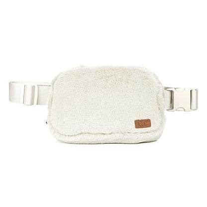 Belt Bag - Faux Fur - Ivory - color: Faux Fur - Ivory