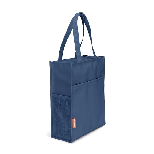 Urban Infant Pipsqueak Zip-Top Travel Tote, Lightweight Commuter Work Bag, Carry-On, Day Bag, 13x11x5 in - color: Blue, size: Personalized