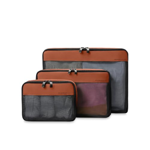Briggs & Riley Travel Essentials Check In Compression Packing Cube Set - color: Orange, size: Checked