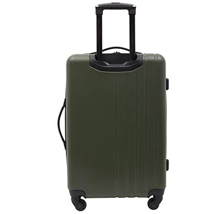 Wrangler Quest Luggage Set, Olive Green, 3 Piece Set (30"/26"/22") - color: Olive Green, size: 3 Piece Set (28"/24"/20")