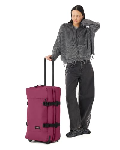 EASTPAK 78L Tranverz M – Medium Softside Checked Luggage, Wine Burgundy - color: Wine Burgundy, size: 78 Liter Checked Bag