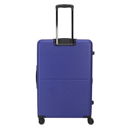 TRIPS AXIS 28-Inch Lightweight Durable Hardside 8-Wheel Spinner Checked Suitcase Size Luggage, Navy - color: Navy, size: LARGE CHECKED