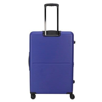 TRIPS AXIS 28-Inch Lightweight Durable Hardside 8-Wheel Spinner Checked Suitcase Size Luggage, Navy - color: Navy, size: LARGE CHECKED