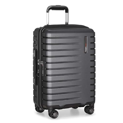 Traveler's Choice Archer Polycarbonate Hardside Spinner Luggage Set, Tie Down Straps, Grey, Carry-On 21-Inch - color: Grey, size: 1-Piece (Carry-On 21-Inch)