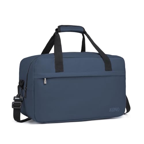 Kono Travel Duffel 20L Under Seat Carry-On Bag Navy - color: Navy, size: M(15.75in x 9.84in x 7.87in)-20L