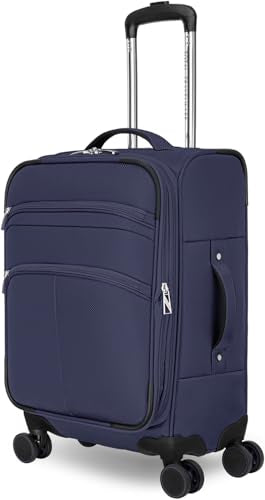 Everest Expandable Softside Spinner - color: Navy, size: 20-Inch Spinner Carry-On