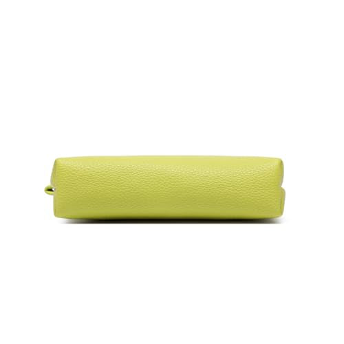 Small Makeup Bag for Purse, Leather Cosmetic (Grass) - color: PU/Grass