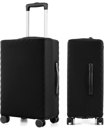 LUGGEX Luggage Cover Protector, Suitcase Covers for Luggage,Black,S - size: S(18-21in )