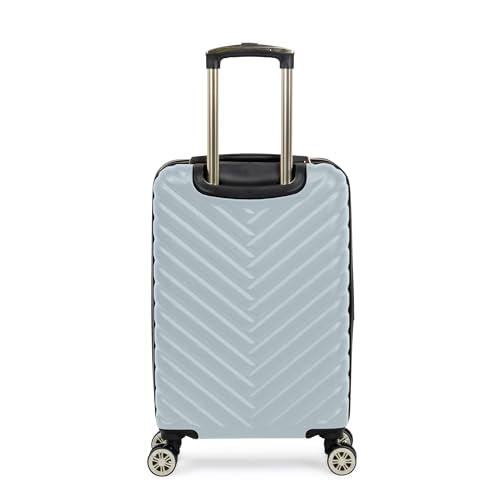 Kenneth Cole REACTION Madison Square Lightweight Hardside Chevron Expandable Spinner Luggage, Slate, 2-Piece Set (20" & 28") - color: Slate, size: 2-Piece Set (20" & 28")