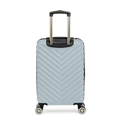 Kenneth Cole REACTION Madison Square Lightweight Hardside Chevron Expandable Spinner Luggage, Slate, 2-Piece Set (20" & 28") - color: Slate, size: 2-Piece Set (20" & 28")