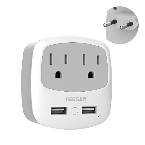 TESSAN European Travel Plug Adapter Converter
