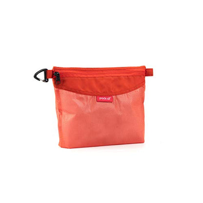 pack all Water-Resistant Zipper Pouch, Mesh Zipper Bag, 10.23"x7.48" - color: Orange, size: Medium