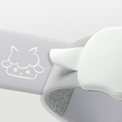 Mint Green Sheep Sleep Mask Breathable Blackout Eye Mask for Rest - color: Green