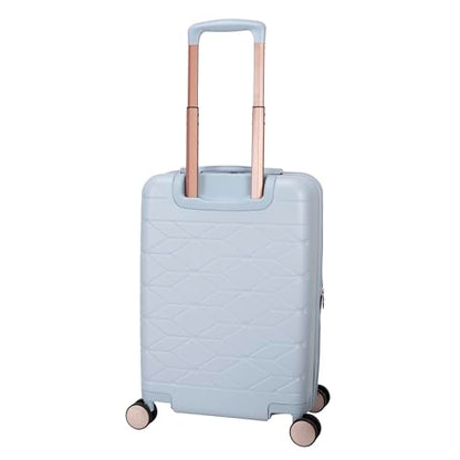 Jessica Simpson Aris 20" Expandable 8-Wheel Spinner Carry On Luggage Suitcase, Niagara Mist - color: Niagara Mist, size: Carry-On