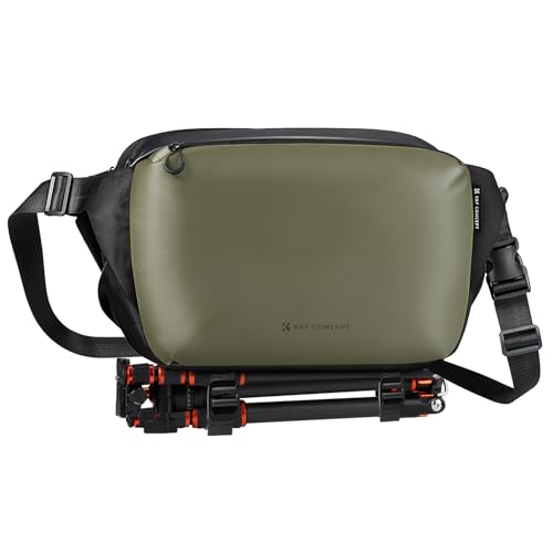 K&F CONCEPT Large Camera Sling Bag, Everyday Shoulder Bag - color: 13 Green Large