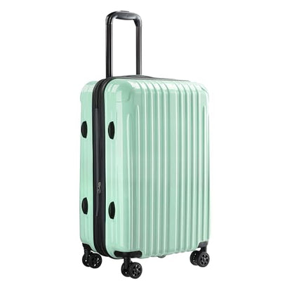 Carry On Luggage 22x14x9 Airline Approved, Suitcases with Wheels - color: Mint, size: S(carry-on-20")