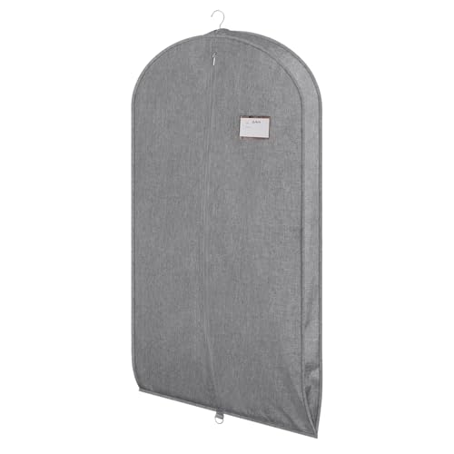 Univivi Garment Bag for Hanging Clothes and Travel, Gray, 43 Inch, 1 Pack - color: Gray, size: 24"X43"-1pcs (Garment Bag)