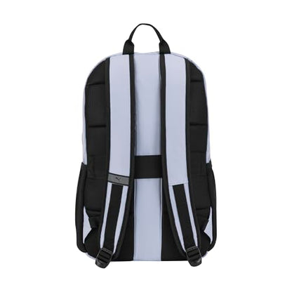 PUMA Women's Poppy Backpack in Memory Cloth with Laptop Sleeve, Luggage Strap & Water Bottle Pockets - color: Cool Weather