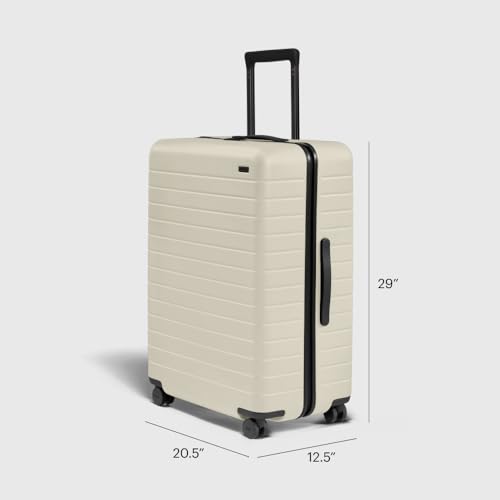 Away Large Checked Luggage, 29-inch Lightweight Hardside Spinner Suitcase - color: Salt White Matte