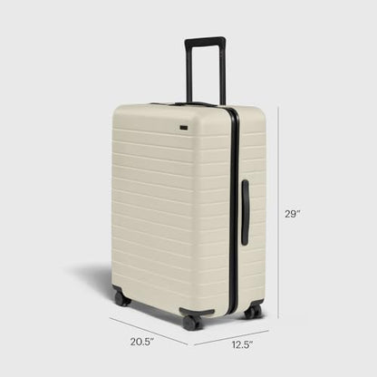 Away Large Checked Luggage, 29-inch Lightweight Hardside Spinner Suitcase - color: Salt White Matte