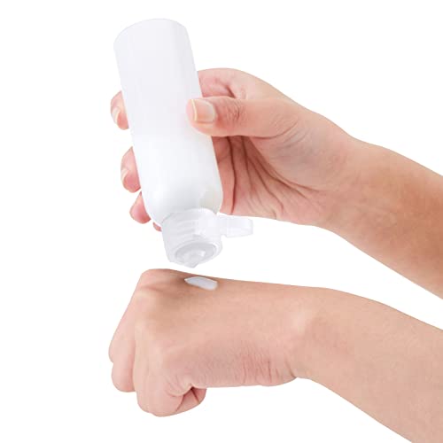 LISAPACK 3.4 oz Travel Bottles for Toiletries, Plastic Shampoo Containers - color: Clear1