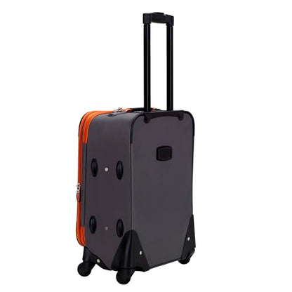 Rockland Pasadena Expandable Spinner Carry-on 19", Charcoal - color: Charcoal