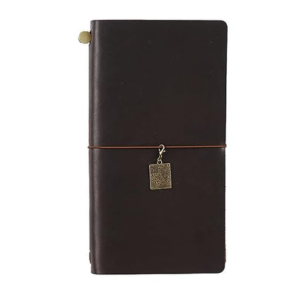 Genuine Leather TN Travel Notebook Protective Cover Journal Sketchbook Planner Agenda Diary Personal Organizers Noteboo (Coffee Standard) - color: Coffee Standard