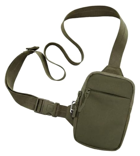 Travel Sling Bag for Men & Women, Anti-Theft RFID Blocking Crossbody Bags - color: Green 2.0 Standard