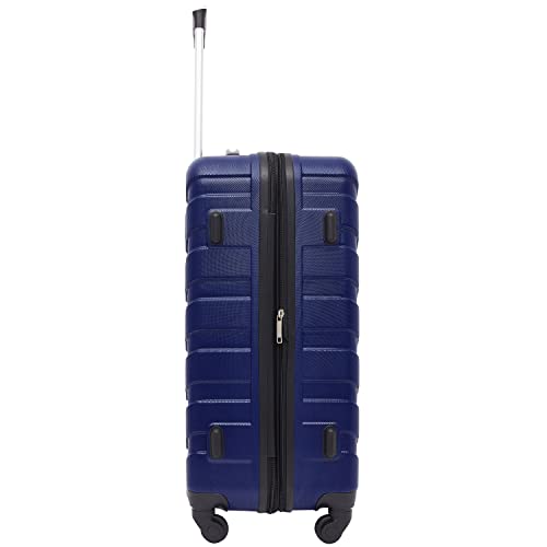 Wrangler 4 Piece Miami Luggage and Packing Cubes Set, Blue - color: Blue, size: 4 Piece Set