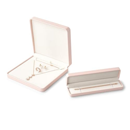 Oirlv Pink Long Necklace Storage Box - color: Pink, size: Long Chain Box