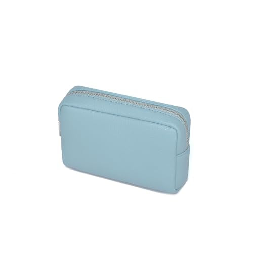 Makeup Bag for Purse Travel Cosmetic Bag (PU Phthalocyanine blue) - color: Phthalocyanine blue