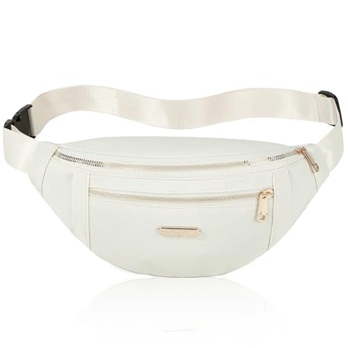 Fanny Pack Crossbody Bags for Women, Cross Body Purse Waist Pack for Running Sports Travel - color: C Beige