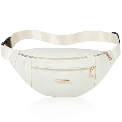 Fanny Pack Crossbody Bags for Women, Cross Body Purse Waist Pack for Running Sports Travel - color: C Beige