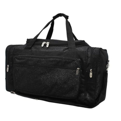 NGIL Canvas 23" inch Duffle Bag (Black Glitter) - color: Black Glitter
