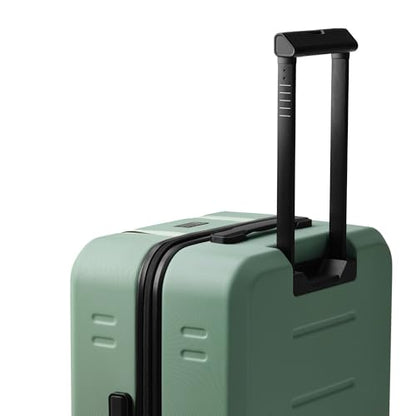 Db Ramverk Medium Check-In 24 Inch Hardside Luggage, Compact Suitcase with Silent 360 Spinner Wheels, TSA Lock, Interior Laptop Compartment and Two Zipper Dividers, Green Ray - color: Green Ray, size: Checked-Medium