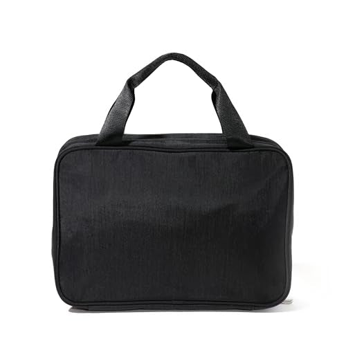 Baggallini Large Hanging Travel Toiletry Kit - Lightweight 8x11 Inch Makeup Bag - color: Black