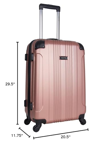 Kenneth Cole REACTION Out of Bounds 경량 하드쉘 4륜 스피너 수하물, 로즈 골드., 28인치 체크, Kenneth Cole Reaction Out of Bounds 경량 하드쉘 4륜 스피너 캐리어 - color: 로즈 골드., size: 28인치 체크