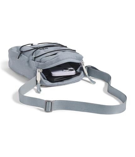 The North Face Jester Crossbody Bag - color: Mid Grey Dark Heather/Tnf Black