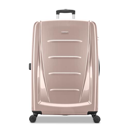 Samsonite Winfield 2 Hardside Expandable Luggage with Spinner Wheels, Artic Pink, Checked-Large 28-Inch - color: Artic Pink, size: Checked-Large Spinner