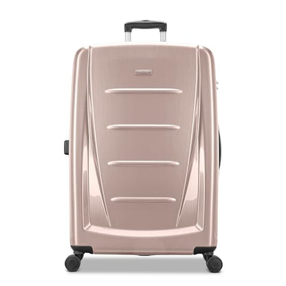 Samsonite Winfield 2 Hardside Expandable Luggage with Spinner Wheels, Artic Pink, Checked-Large 28-Inch - color: Artic Pink, size: Checked-Large Spinner