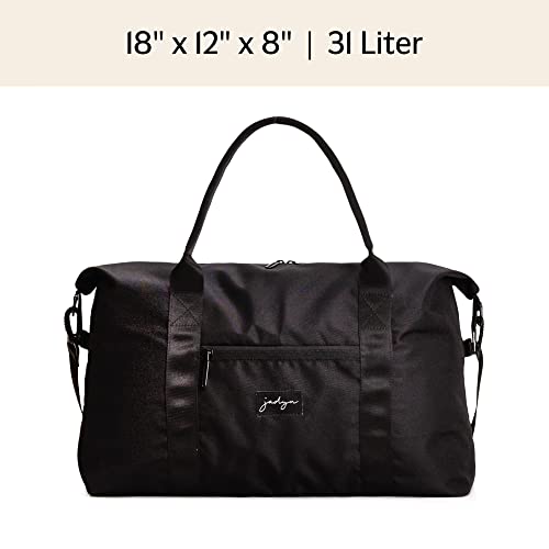 Jadyn Lola Travel Bag, Weekender/Overnight Duffel, Gym Tote Bag for Women, Men - color: Black
