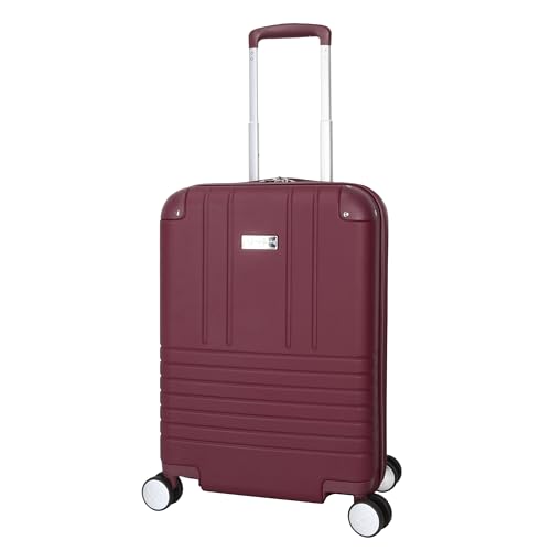 Jessica Simpson Countryside 3-Piece Set (21", Tote & Weekender) Expandable 8-Wheel Spinner Large Checked Luggage Suitcase, Burnt Russet - color: Burnt Russet, size: 3-Piece Set (20/Tote/Wkdr)