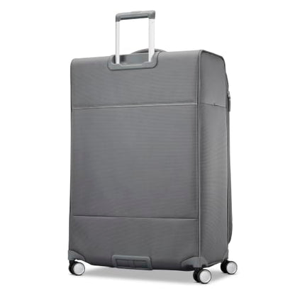 Samsonite Soft-Sided 2-PC: 20/29” (Carry-on & Large Checked) Lightweight Expandable PortLift Luggage Set: Durable, Four Spinner Wheels, Adjustable Handle, TSA Lock, 2 Front & Side Pocket- Steel Grey - color: Steel Grey, size: 2-Piece (20"/29")