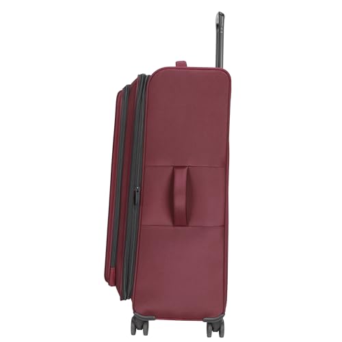 Kenneth Cole REACTION The Venturer 28-Inch Carry-On Lightweight Durable Softside 8-Wheel Spinner Cabin Size Luggage, Wine - color: Wine, size: Large