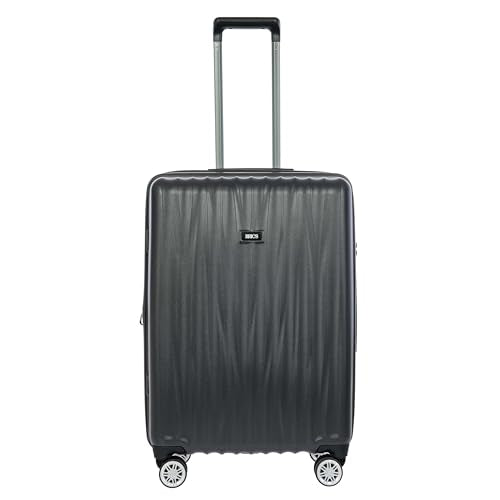 Bric's Cervia 3pc Hardside Expandable Luggage Set, 360° Spinner Wheels, Lightweight Suitcase, TSA-Approved Locks, Durable, (21" with Front Pocket/27”/30”), Dark Grey - color: Dark Grey, size: 3 Piece Set (21 with Front Pocket / 27/ 30)