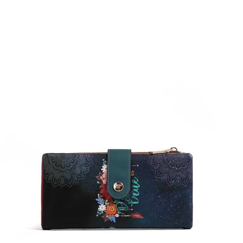 Nicole Lee Amanda 2 Piece Bifold Wallet, Vegan Leather, RFID Blocking Technology, Multiple Card Slots, (DREAM COMES TRUE) - color: DREAM COMES TRUE