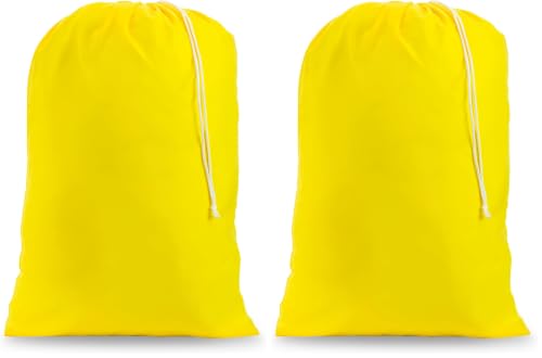 Handy Laundry XL Nylon Laundry Bag 22"x32" 2-Pack, Heavy Duty, Yellow - color: Yellow, size: 22" x 32" (Pack of 2)