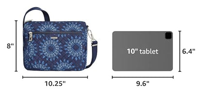Travelon Anti-Theft Classic Small East/West Crossbody - color: Geo Sunflower