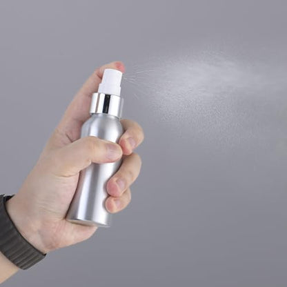 Lisapack 3.4 oz Metal Spray Bottle (3 Pack), Small Travel Aluminum Mister - size: 100ml